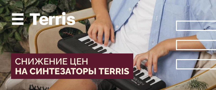 Снижение цен на синтезаторы Terris – корректировка по курсу!