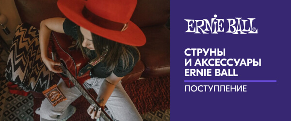 Поступление струн и аксессуаров ERNIE BALL 
