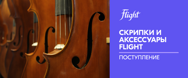 Поступление скрипок и аксессуаров FLIGHT
