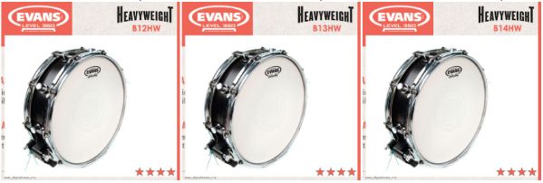 Пластики Evans серии HeavyWeight и наборы пластиков Black Chrome!