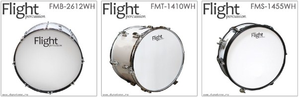Маршевые барабаны и барабанные палочки FLIGHT