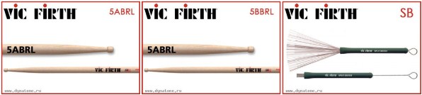 Барабанные палочки, щетки и аксессуары для ударных Vic Firth