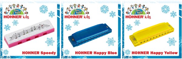 Подарки к Новому Году - детские губные гармошки Hohner Kids!