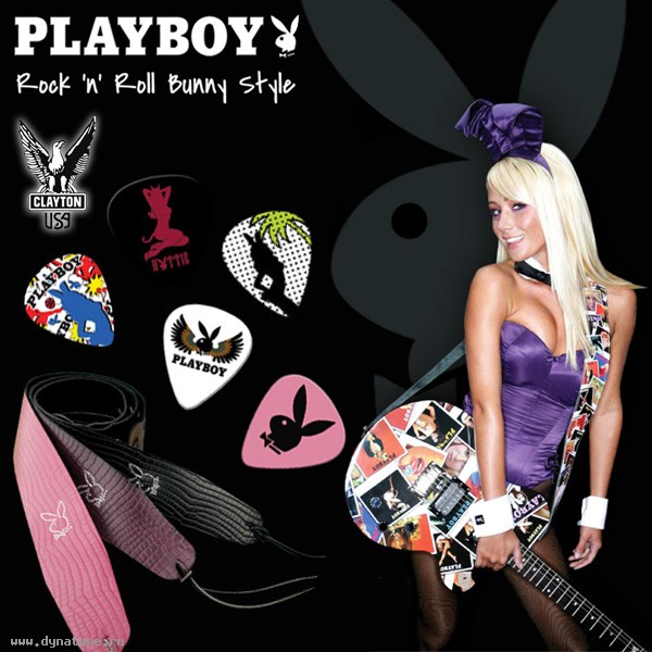 Гитарные ремни и медиаторы CLAYTON серии Playboy!