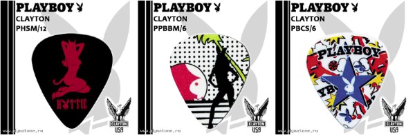 Гитарные ремни и медиаторы CLAYTON серии Playboy!