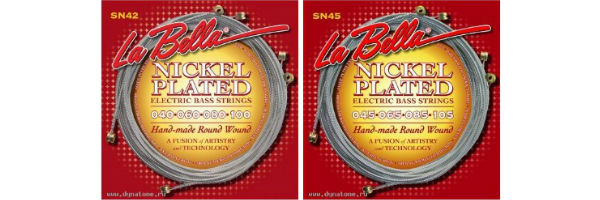 Струны для бас-гитары La Bella серии NICKEL-PLATED