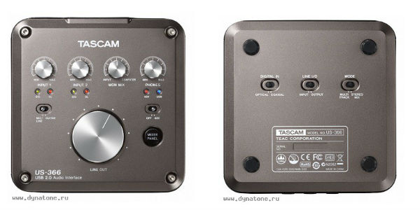 Цифровой USB аудио/MIDI интерфейс TASCAM US-366